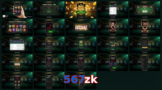Main screen of 567Zk bet page for PK players